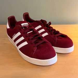adidas Originals Campus maroon suede, Size 12 (men's)